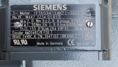 استپر موتور زیمنس  1FT6034-1AK71-3 EH1